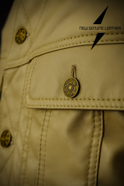 Premium Men’s Genuine Leather Jacket – New Genuine Leather
