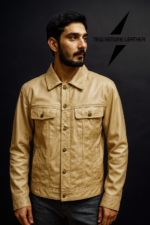 Premium Men’s Genuine Leather Jacket – New Genuine Leather