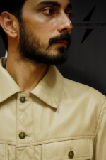 Premium Men’s Genuine Leather Jacket – New Genuine Leather