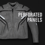 Perforated mesh ventilation panels motorcycle racing jacket breathable airflow cooling system sport riding