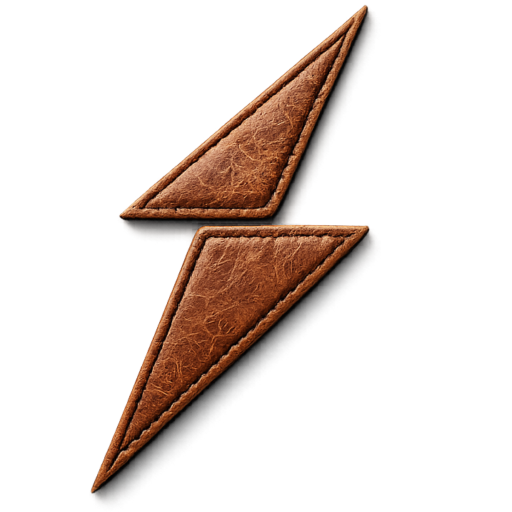 Explore the NewGenuineLeather.com logo crafted with premium leather texture and stitching. A strong brand identity representing quality leather jackets, gloves, lederhosen, and custom leather goods.