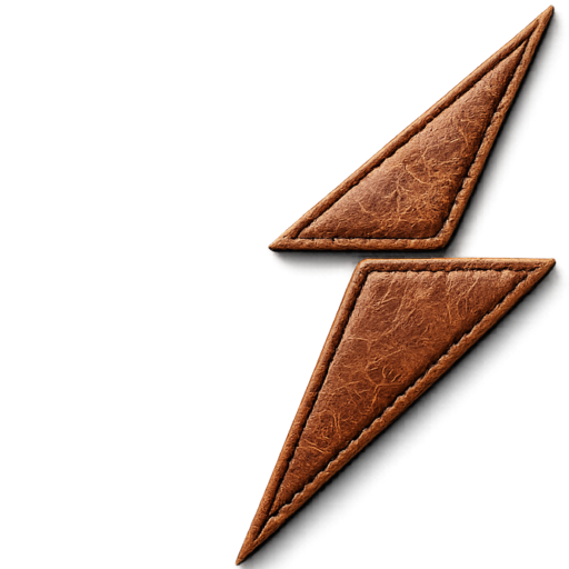 Explore the NewGenuineLeather.com logo crafted with premium leather texture and stitching. A strong brand identity representing quality leather jackets, gloves, lederhosen, and custom leather goods.