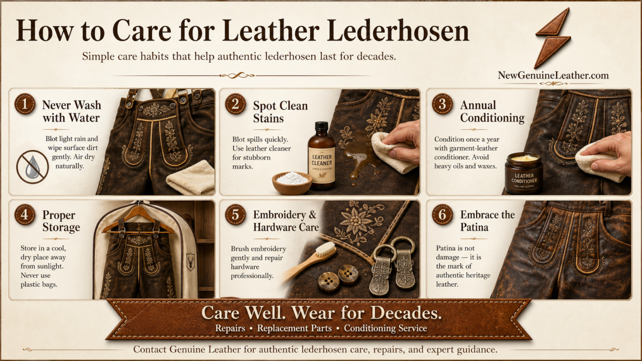 How to Care for Leather Lederhosen