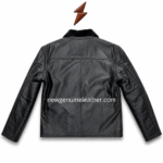 Black winter leather jacket OEM color range with black, dark brown, tan brown, navy blue and olive green options.