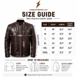 Brown cafe racer leather jacket showing two chest zipper pockets and glossy leather texture