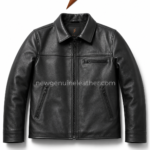 Classic leather jacket color range for OEM buyers with black, brown, tan, and grey leather styles