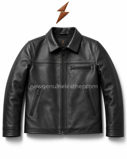 Classic leather jacket color range for OEM buyers with black, brown, tan, and grey leather styles