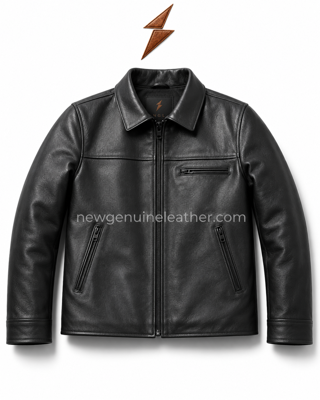 Classic Leather Jacket Wholesale Range Classic leather jacket color range for OEM buyers with black, brown, tan, and grey leather styles