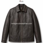 Natural Milled Leather Jacket Wholesale Genuine Leather