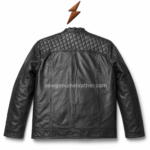 Wholesale multi color quilted leather jacket collection with black, brown, tan, burgundy, navy, and olive green variations