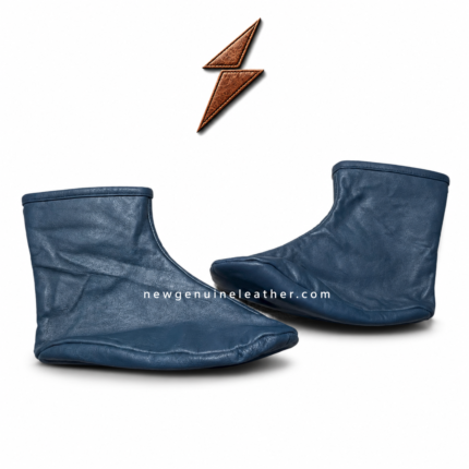 Beige quilted leather bootie slippers designed for indoor comfort, lounge use, travel footwear, and winter homewear collections.