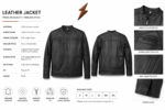 Burgundy and olive quilted shoulder leather jacket options with zipper chest pockets, stitched panels, and premium leather texture