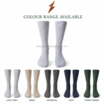 Bavarian grey cable knit socks with knee-high length and classic Trachten-inspired pattern