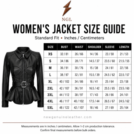Back view of black leather peplum jacket with shaped waist seams