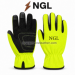 Mechanic Gloves color range with yellow, orange, red, blue and grey textile options combined with black panels