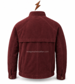 NGL Suede Jacket with dual-slider metal zipper and welt pockets by NEW GENUINE LEATHER