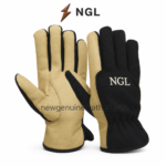 NGL working gloves in black, charcoal, navy and brown colour combinations by newgenuineleather.com