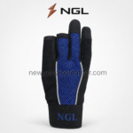 Lime wholesale fingerless work gloves with breathable mesh and reflective piping