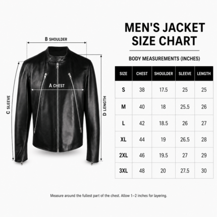 Black sheep leather jackets front view with silver zipper, stand collar and ribbed cuffs by newgenuineleather.com