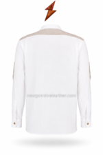 Trachten Shirts colour range in white, beige, light blue, light green, navy and charcoal by newgenuineleather.com