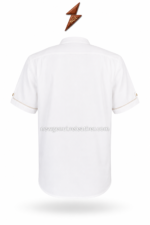 Trachten T-Shirts specification image showing classic collar, embroidered placket, chest pocket, premium buttons and NGL branding