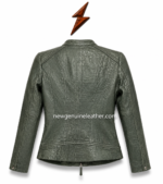 Genuine leather Women Leather Jacket with tailored stitching and premium finish