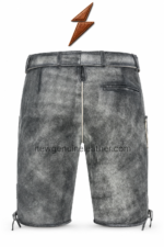NEW GENUINE LEATHER antique lederhosen with NGL mountain buckle