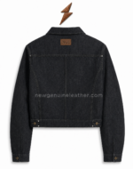 NGL denim jackets for men with flap pockets rivets and contrast stitching
