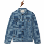 NEW GENUINE LEATHER OEM denim jacket supplier pointed collar and NGL label