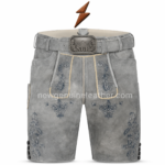 NGL Oktoberfest Lederhosen featuring a brown belt and traditional metal buckle