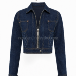 Private-label denim jackets in dark indigo with NGL lightning panels by New Genuine Leather