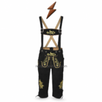 NGL Buy lederhosen in frankfurt with gold embroidered pocket panels and black piping